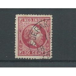 Ned. Indie 15A  "SOERAKARTA halfrond"  VFU/gebr  CV 200 €