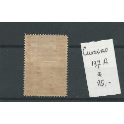 Curacao  137A  14x14 Wilhelmina  MH/ongebr  CV 25 €