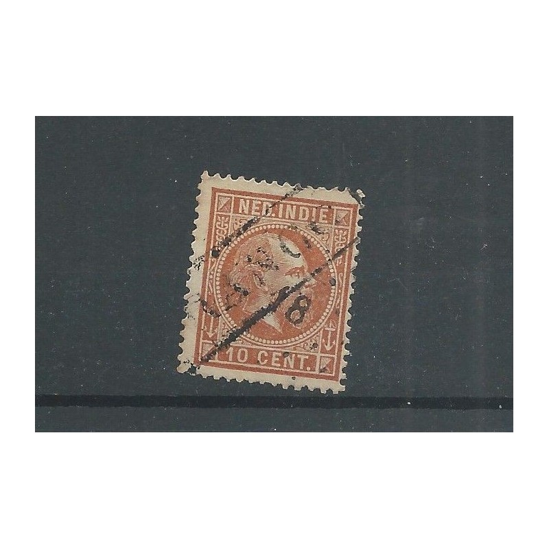 Ned. Indie 9 met FRANCO KASTJE groot en puntstempel VFU/gebr CV ?? € Ned. Indie 9 met FRANCO KASTJE groot en puntstempel VFU/gebr CV ?? €