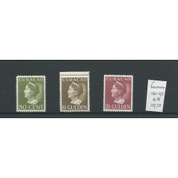 Curacao  150-152  Wilhelmina  MNH/postfris  CV 107 €