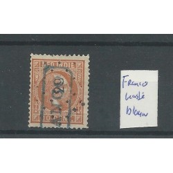 Ned. Indie 9 met FRNACO kastje in BLAUW VFU/gebr  CV ?? €