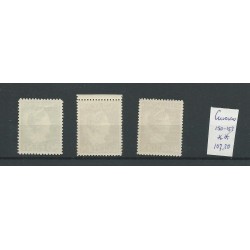 Curacao  150-152  Wilhelmina  MNH/postfris  CV 107 €