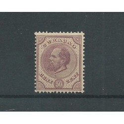 Curacao  9C  willem III  50ct   MH/gebr  CV 2,5 €