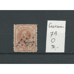 Curacao  7B  14 gr.gt. Willem III  25ct   VFU/gebr  CV 30 €