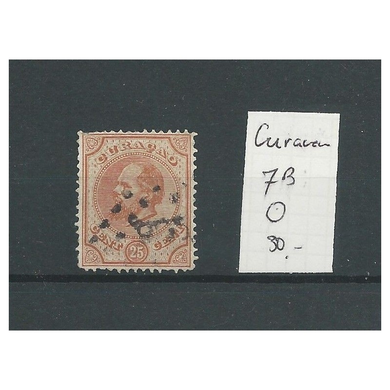 Curacao 7B 14 gr.gt. Willem III 25ct VFU/gebr CV 30 € Curacao 7B 14 gr.gt. Willem III 25ct VFU/gebr CV 30 €