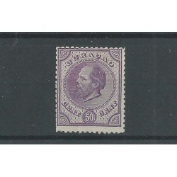 Curacao  9A Willem III   50ct  MH/ongebr  CV  50 €