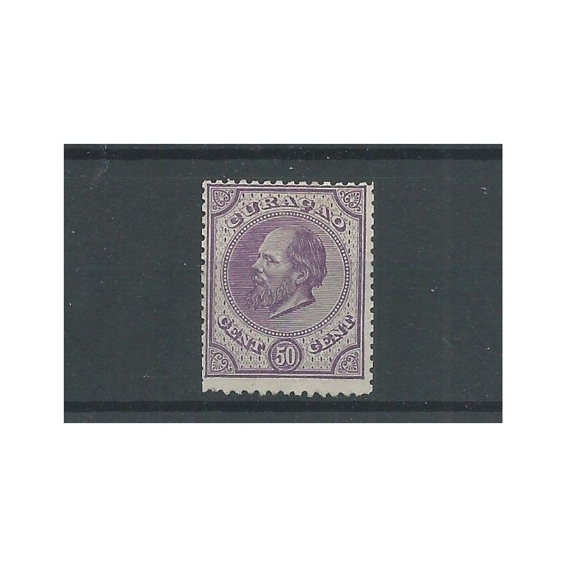 Curacao 9A Willem III 50ct MH/ongebr CV 50 € Curacao 9A Willem III 50ct MH/ongebr CV 50 €