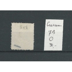 Curacao  7B  14 gr.gt. Willem III  25ct   VFU/gebr  CV 30 €