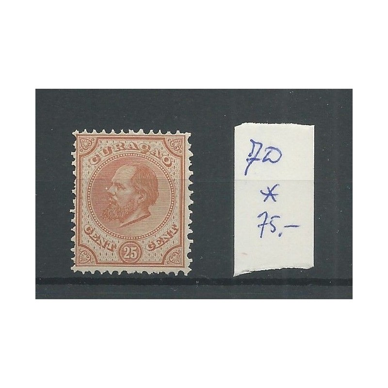 Curacao 7D Willem III 25ct MH/ongebr CV 75 € Curacao 7D Willem III 25ct MH/ongebr CV 75 €