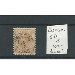 Curacao  5D  12,5x12  gr.gt. Willem III  12,5ct   VFU/gebr  CV 100 €