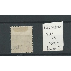 Curacao  5D  12,5x12  gr.gt. Willem III  12,5ct   VFU/gebr  CV 100 €