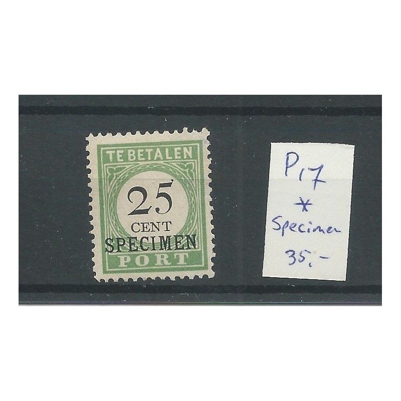Curacao P17 SPECIMEN  MH/ongebruikt  CV 35 €