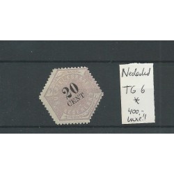 Nederland TG6 Telegram 20ct LUXE  MH/ongebr   CV 400 €