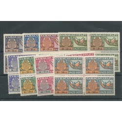 Curacao  LP53-68  in  Blokken van 4 MNH/postfris  CV 140+ €