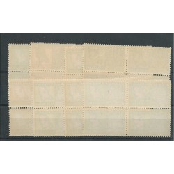 Curacao  LP53-68  in  Blokken van 4 MNH/postfris  CV 140+ €