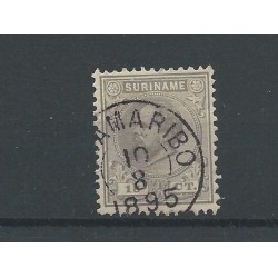 Suriname 8C  Willem III  VFU/gebr  CV 10 €