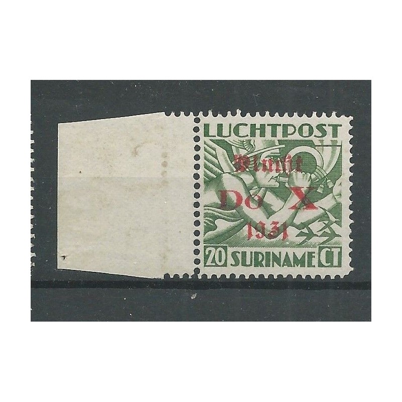 Suriname LP10f luchtpost DO-X zonder punt MNH/postfris CV 125 € Suriname LP10f luchtpost DO-X zonder punt MNH/postfris CV 125 €