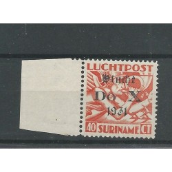 Suriname LP11f luchtpost DO-X zonder punt  VFU/gebr  CV 140 €