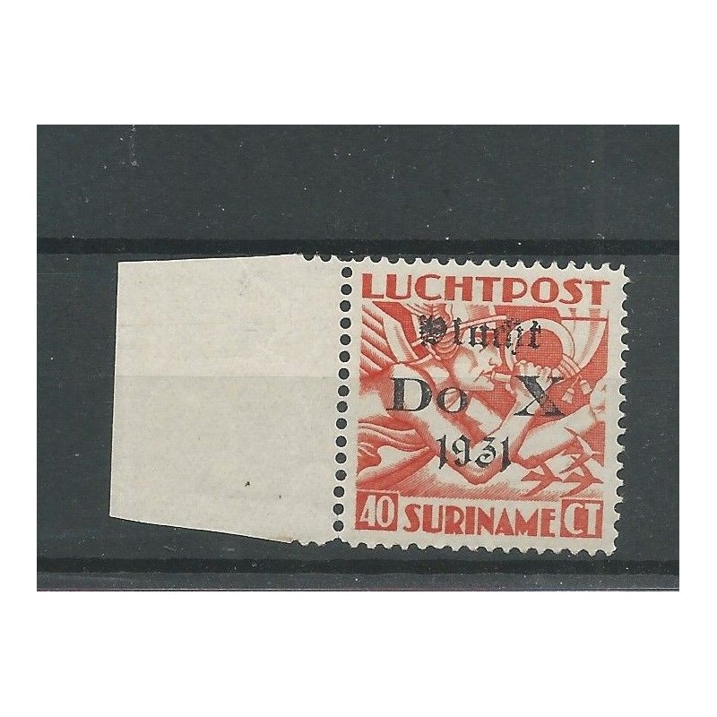 Suriname LP11f luchtpost DO-X zonder punt VFU/gebr CV 140 € Suriname LP11f luchtpost DO-X zonder punt VFU/gebr CV 140 €