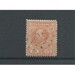 Suriname 13B  Willem III  VFU/gebr  CV 25 €