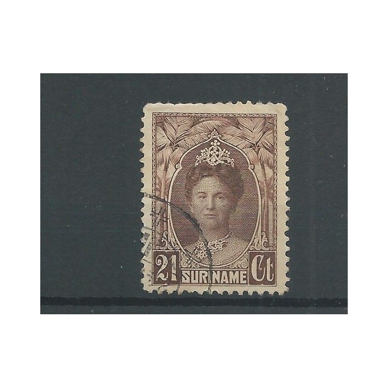 Suriname 122 Wilhelmina VFU/gebr CV 23 € Suriname 122 Wilhelmina VFU/gebr CV 23 €