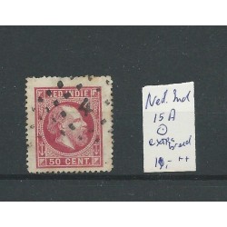 Ned. Indië 15A  extra brede zegel  VFU/gebr  CV 10+ €