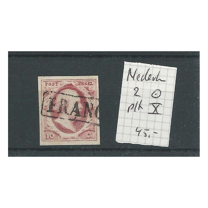 Nederland 2 plt X mooi exemplaar VFU/gebruikt CV 45 € Nederland 2 plt X mooi exemplaar VFU/gebruikt CV 45 €