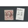 Nederland 2 plt X   mooi exemplaar VFU/gebruikt  CV 45 €