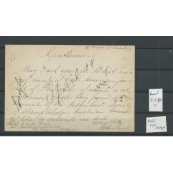 Nederland 34 op briefkaart  31-03-1892 voor FDC datum !! CV 1500++ €