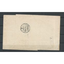 Nederland 50 op Krantenbandje met 2 Martin stempels 1906  CV 50+ €