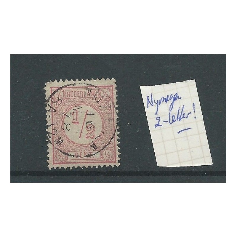 Nederland 30 "NIJMEGEN 1878" twee-letter VFU/gebr CV 25+ € Nederland 30 "NIJMEGEN 1878" twee-letter VFU/gebr CV 25+ €