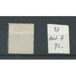 Nederland 33 met puntstempel 7   VFU/gebr  CV 75 €