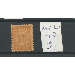 Ned. Indië  P3D port 15ct  MH/ongebr CV 85 €