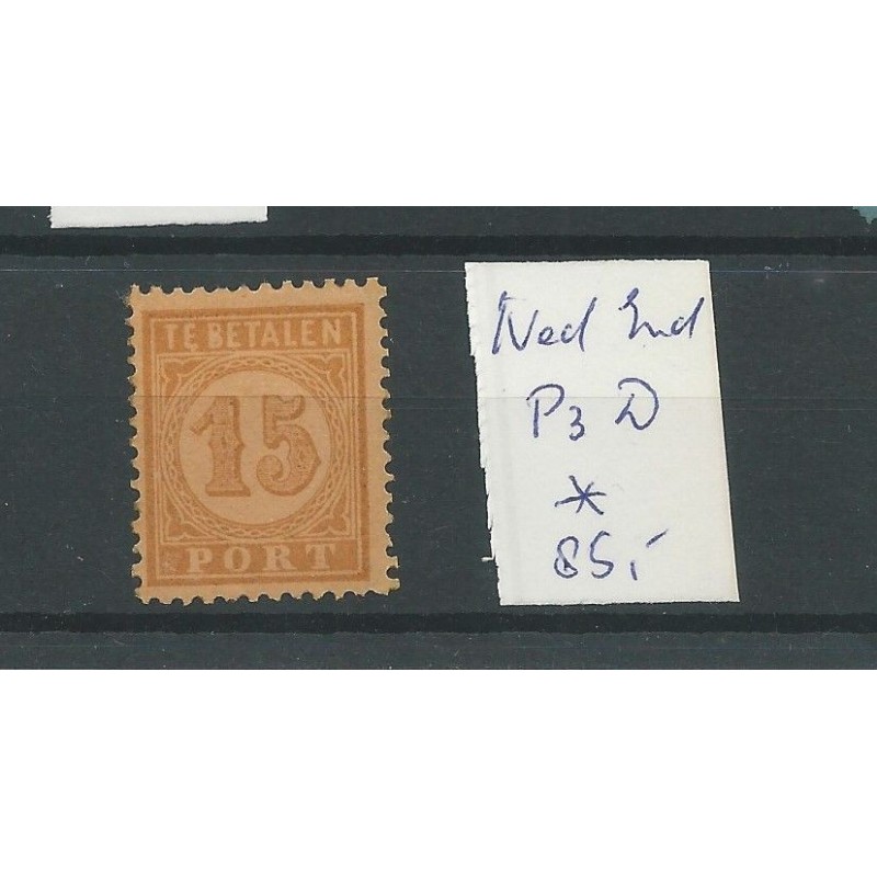 Ned. Indië P3D port 15ct MH/ongebr CV 85 € Ned. Indië P3D port 15ct MH/ongebr CV 85 €