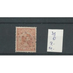 Nederland 39 met puntstempel 36  VFU/gebr  CV 57  €