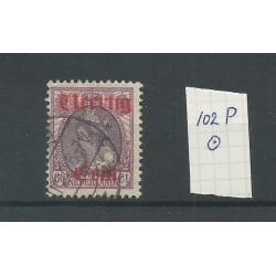 Nederland 102P  zonder punt op I VFU/gebr  CV 50  €