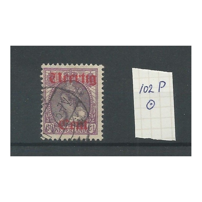 Nederland 102P zonder punt op I VFU/gebr CV 50 € Nederland 102P zonder punt op I VFU/gebr CV 50 €