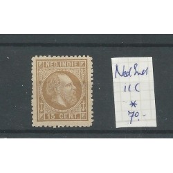 Ned. Indië  11C Willem III  MH/ongebr  CV 70 €