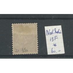 Ned. Indië  13F Willem III  MH/ongebr   CV 60 €
