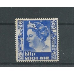 Ned. Indië 206  Wilhelmina   MNH/postfris  CV 50 €
