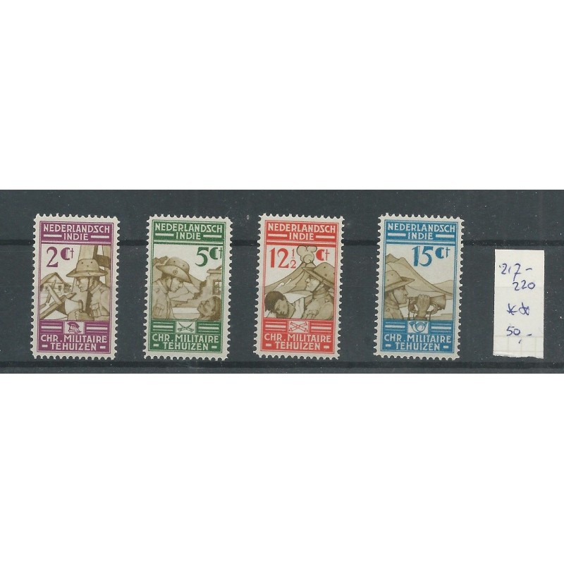Ned. Indië 217-220 Militaire Bond MNH/postfris CV 50 € Ned. Indië 217-220 Militaire Bond MNH/postfris CV 50 €