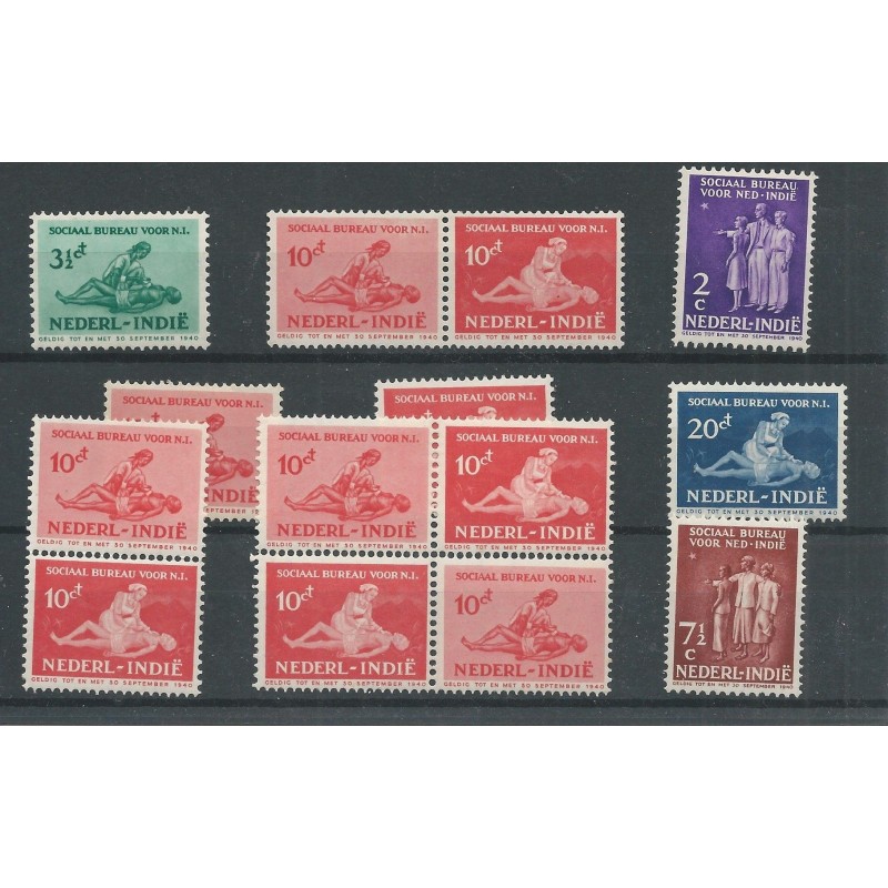 Ned. Indië 266-271, 269/270a, 269/270b MH/ongebr CV 18 € Ned. Indië 266-271, 269/270a, 269/270b MH/ongebr CV 18 €
