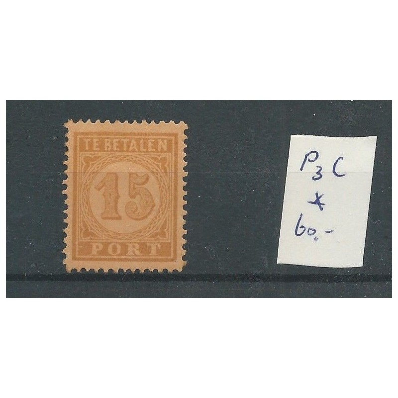 Ned. Indië P3C port MH/ongebr CV 60 € Ned. Indië P3C port MH/ongebr CV 60 €