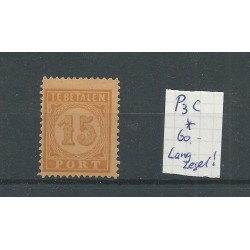 Ned. Indië  P3C port  lang zegel  MH/ongebr  CV 60 €
