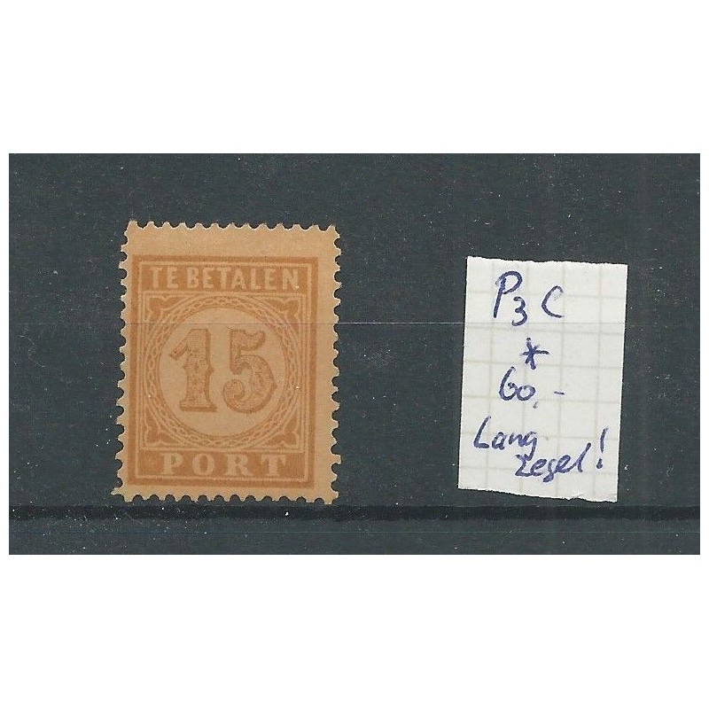 Ned. Indië P3C port lang zegel MH/ongebr CV 60 € Ned. Indië P3C port lang zegel MH/ongebr CV 60 €