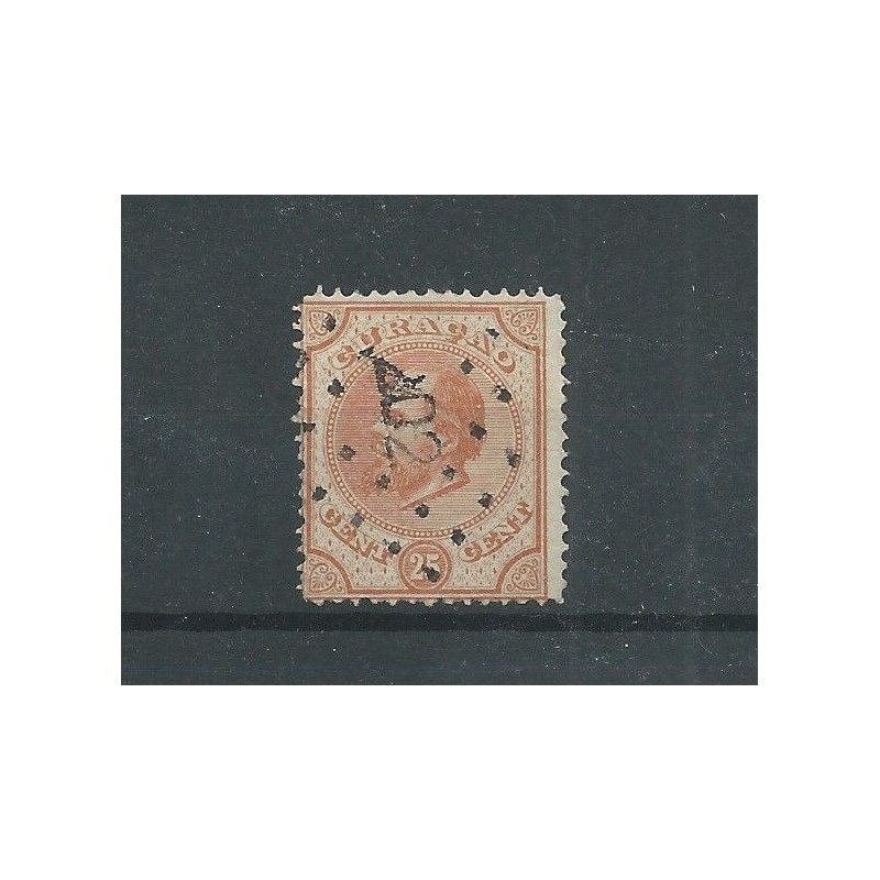 Curacao 7B Willem III VFU/gebr CV 30 € Curacao 7B Willem III VFU/gebr CV 30 €