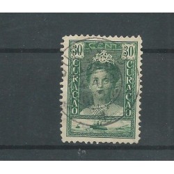 Curacao 98  Wilhelmina mooi stempel  VFU/gebr  CV 5 €