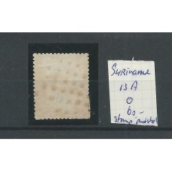 Suriname  13A  "STOMP PUNTSTEMPEL" MH/ongebr  CV 60++ € Pracht exemplaar!!