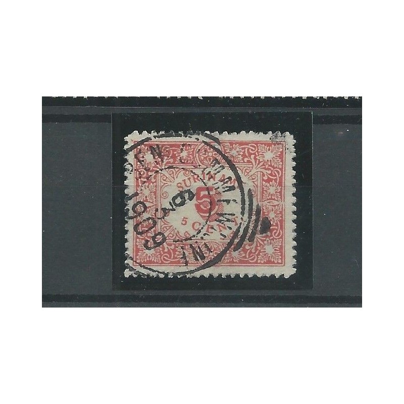 Suriname 58 Hulpuitgite met MOOI stempel VFU/gebr CV 10+ € Pracht exemplaar!! Suriname 58 Hulpuitgite met MOOI stempel VFU/gebr CV 10+ € Pracht exemplaar!!