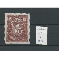 Liechtenstein 125  VADUZ Exhibition-stamp 1934  MH/ongebr CV 1500 €